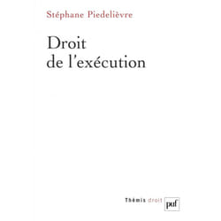 ISBN Droit de l'exécution livre Loi Français