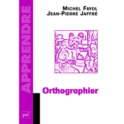 ISBN Orthographier livre Education Français