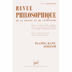 ISBN Revue philosophique 2007, t. 132 (2), philosophie, Français, 142 pages