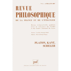ISBN Revue philosophique 2007, t. 132 (2) livre philosophie Français