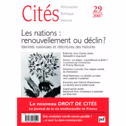 ISBN Cités 2007, n° 29, philosophie, Français, 192 pages