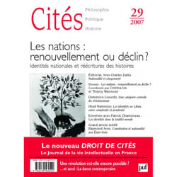 ISBN Cités 2007, n° 29 livre philosophie Français
