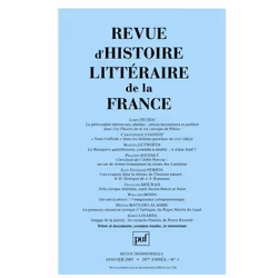 ISBN RHLF 2007, n° 1, Littérature, Français, 256 pages