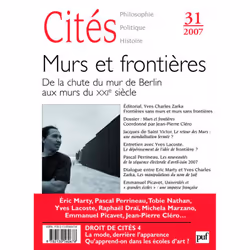 ISBN Cités 2007, n° 31, philosophie, Français, 192 pages