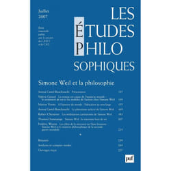 ISBN études philosophiques 2007, n° 3 livre philosophie Français