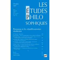 ISBN études philosophiques 2007, n° 4, philosophie, Français, 144 pages