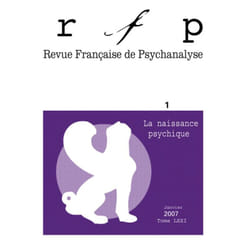 ISBN RFP 2007, t. 71, n° 1 livre Psychologie Français