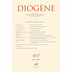 ISBN Diogène 2007, n° 217, philosophie, Français, 184 pages