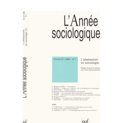 ISBN année sociologique 2007, vol. 57 (1) livre Education Français