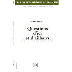 ISBN Cahiers intern. de sociologie 2007, vol. 123 livre société Français