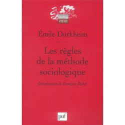 Les regles de le methode sociologique 13e edition