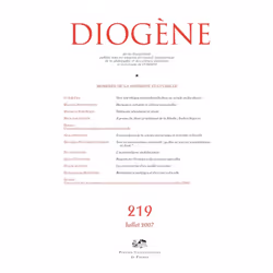 ISBN Diogène 2007, n° 219, philosophie, Français, 152 pages