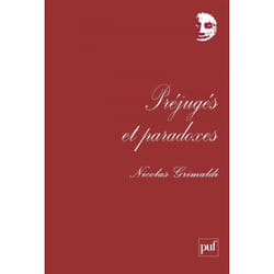 ISBN Préjugés et paradoxes livre philosophie Français