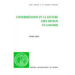 ISBN L'interprétation et la lecture chez Ricœur et Gadamer livre philosophie Français