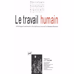 ISBN travail humain 2008, vol. 71 (2), Psychologie, Français, 100 pages