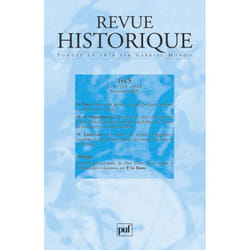 Revue historique - Numéro 645 (Revue)