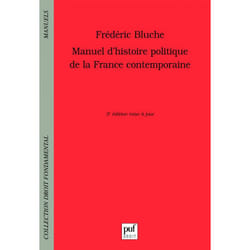 ISBN Manuel d'histoire politique de la France contemporaine livre Loi Français