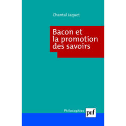 ISBN Bacon et la promotion des savoirs livre philosophie Français