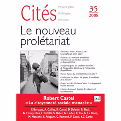 ISBN Revue Cites T.35; Le Nouveau Proletariat (Edition 2008), philosophie, Français, Livre broché