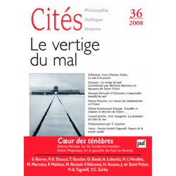 ISBN Cités 2008, n° 36, philosophie, Français, 192 pages