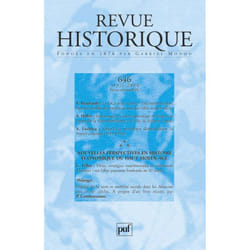 ISBN Revue historique 2008, n° 646 livre histoire Français