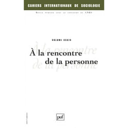 ISBN Cahiers intern. de sociologie 2008, vol. 124 livre société Français