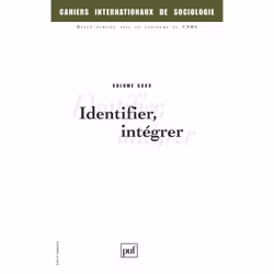 ISBN Cahiers intern. de sociologie 2008, vol. 125, société, Français, 192 pages