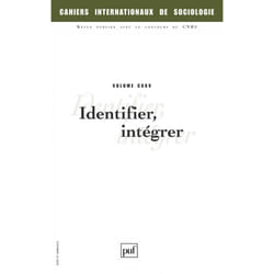 ISBN Cahiers intern. de sociologie 2008, vol. 125 livre société Français