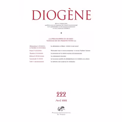 ISBN Diogène 2008, n° 222, philosophie, Français, 152 pages