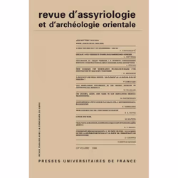 ISBN Rev. d'assyrio. et d'archéo. orient. 2008, vol. 102, histoire, Français, 192 pages