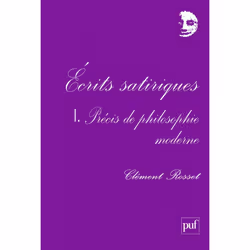 ISBN Écrits satiriques I, philosophie, Français, 136 pages