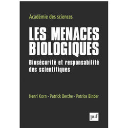 ISBN Les menaces biologiques livre Littérature scientifique Français
