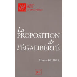 La proposition de l'égaliberté
