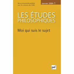 ISBN études philosophiques 2009, n° 1, philosophie, Français, 144 pages