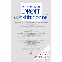 ISBN RFDC 2009, n° 77, Loi, Français, 224 pages