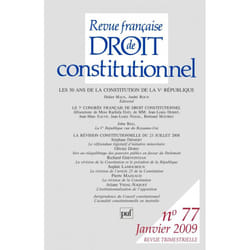 ISBN RFDC 2009, n° 77 livre Loi Français
