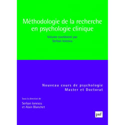 ISBN Méthodologie de la recherche en psychologie clinique