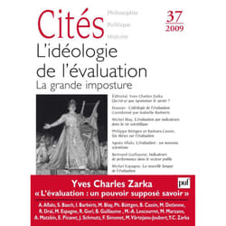 ISBN Cités 2009, n° 37 livre philosophie Français
