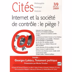 ISBN Revue Cites T.39; Internet Et La Societe De Controle : Le Piege ?, société, Français