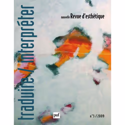 ISBN Nouvelle revue d'esthétique 2009, n° 3, philosophie, Français, 180 pages