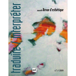 ISBN Nouvelle revue d'esthétique 2009, n° 3 livre philosophie Français