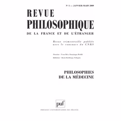 ISBN Revue philosophique 2009, t. 134 (1), philosophie, Français, 128 pages