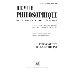 ISBN Revue philosophique 2009, t. 134 (1) livre philosophie Français