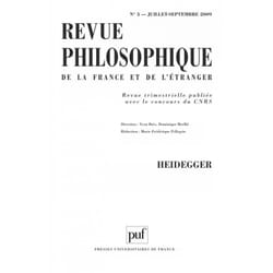 ISBN Revue philosophique 2009, t. 134 (3) livre philosophie Français