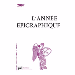 ISBN année épigraphique vol. 2007, histoire, Français, 938 pages