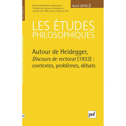 ISBN études philosophiques 2010, n° 2 livre philosophie Français
