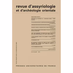 ISBN Rev. d'assyrio. et d'archéo. orient. 2010, vol. 104, histoire, Français, 192 pages