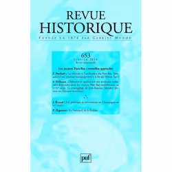ISBN Revue historique 2010, n° 653, histoire, Français, 256 pages