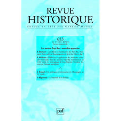 ISBN Revue historique 2010, n° 653 livre histoire Français