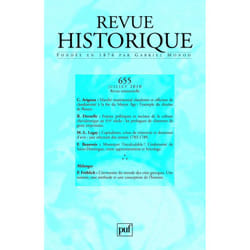 ISBN Revue historique 2010, n° 655 livre histoire Français